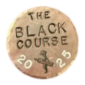 Black Course — Custom Golf Ball Marker