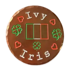 Ivy & Iris — Custom Golf Ball Marker
