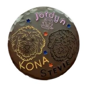 Kona & Stevie — Custom Golf Ball Marker