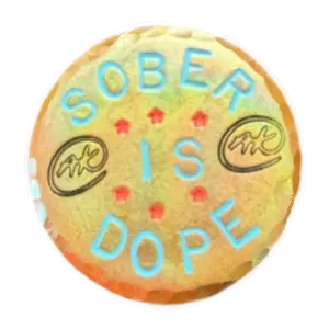 Sober Is Dope — Custom Golf Ball Marker